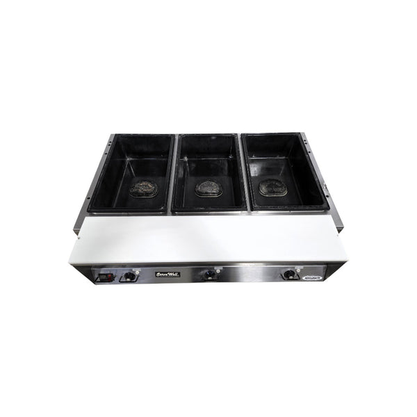Vollrath 38117 3 Pan Electric Hot Food Table