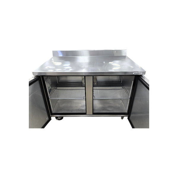 TRUE TWT-48-HC Worktop Refrigerator with Backsplash -  2 Solid Door - 48 Inch