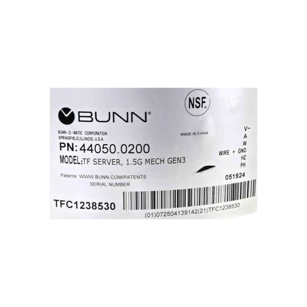 Bunn TF Server 1.5 Gal