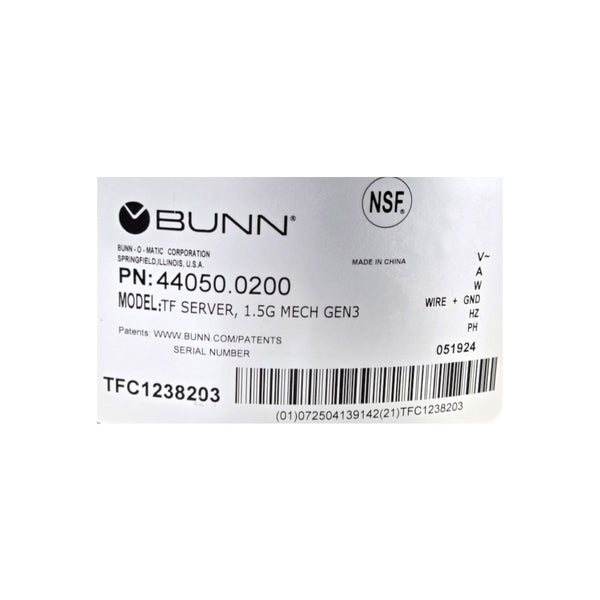 Bunn TF Server 1.5 Gal