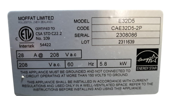 TurboFan - Convection Oven with Digital Control