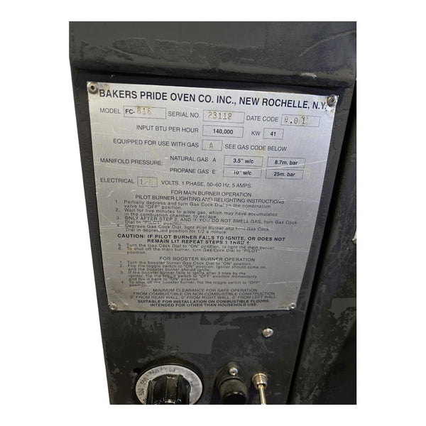 Bakers Pride FC-816 Pizza Deck Oven - Nat Gas