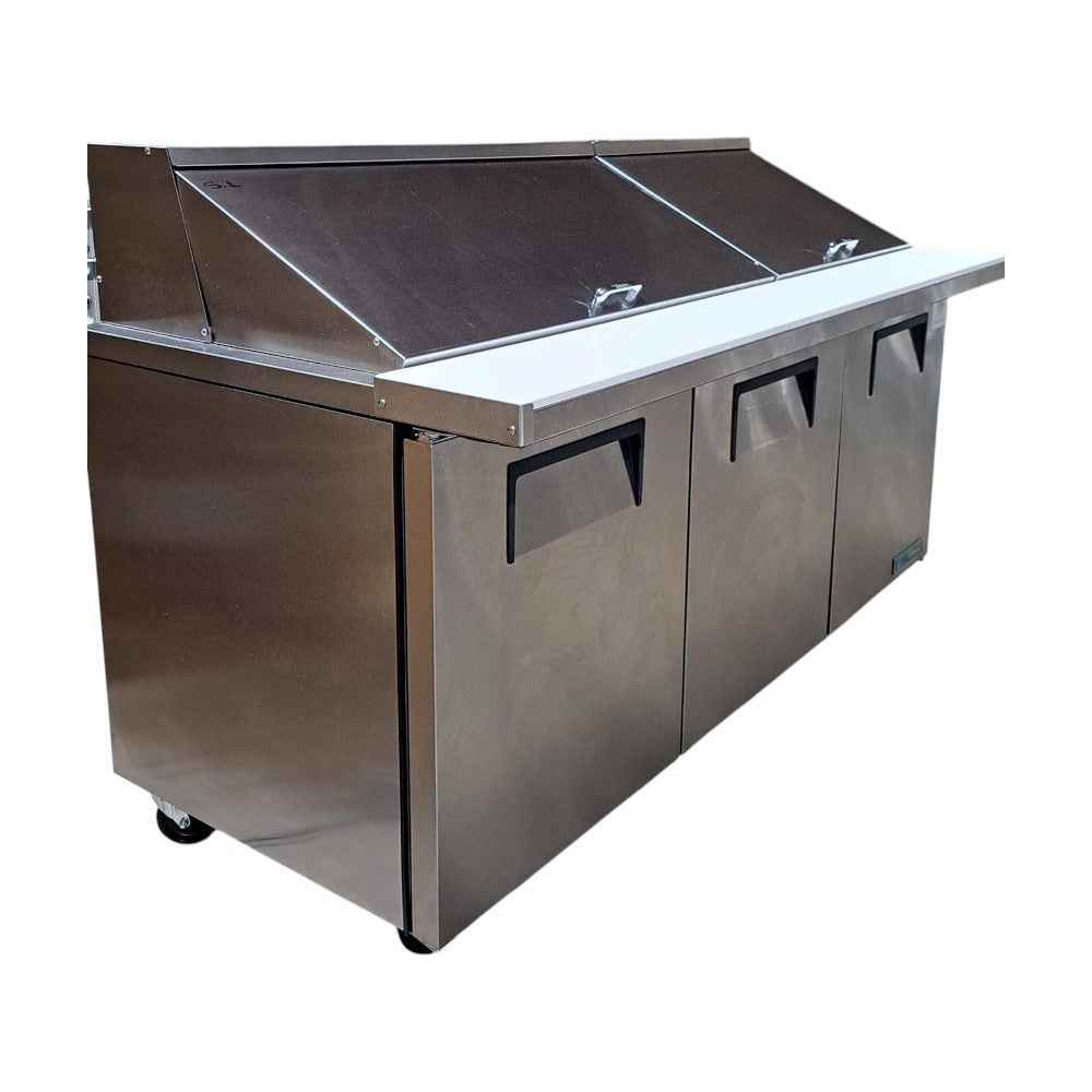 TRUE TSSU-72-30M-B-ST-HC - Mega Top Refrigerated Prep Table - 72