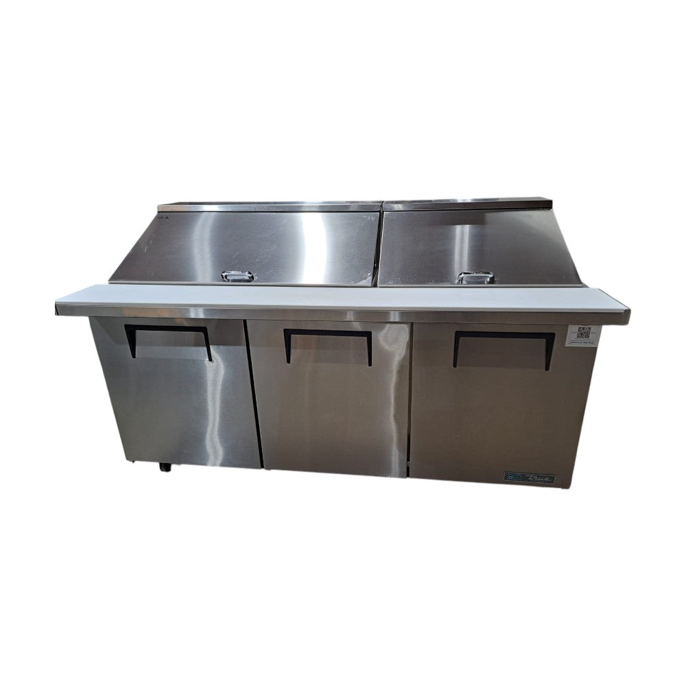 TRUE TSSU-72-30M-B-ST-HC - Mega Top Refrigerated Prep Table - 72