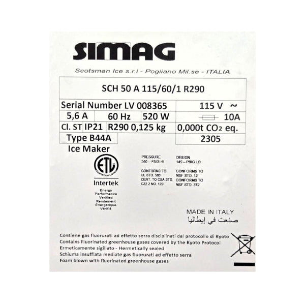 Simag SCH50 Ice Maker