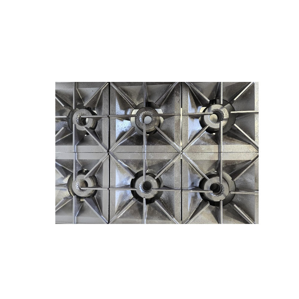 Vulcan SX36 6  Open Burner Range - Natural Gas