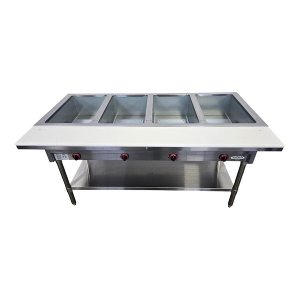 Omcan FW-CN-0004-NG Steam Table with Cutting Board - Natural Gas