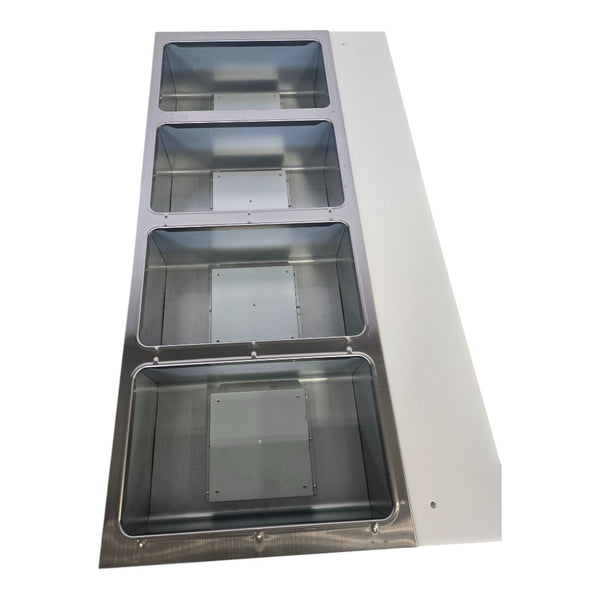 Omcan FW-CN-0004-NG Steam Table with Cutting Board - Natural Gas