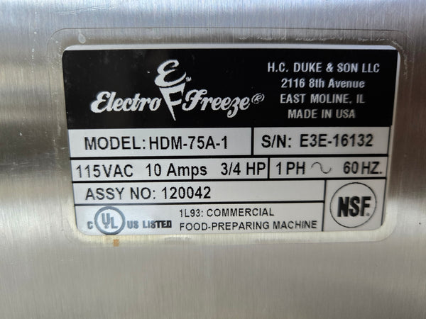 Electro Freeze HDM-754A-1 Blender