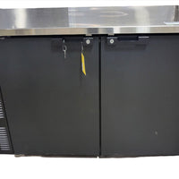 Hoshizaki BB59 Black Back Bar Refrigerator Solid Swing Doors