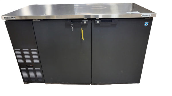 Hoshizaki BB59 Black Back Bar Refrigerator Solid Swing Doors