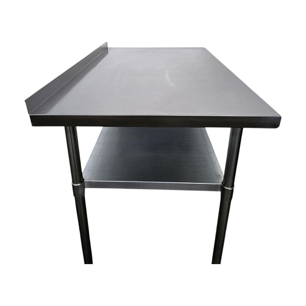 Work Table with 2 Inch Backsplash - 30 X 48