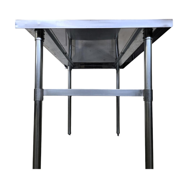 Work Table with 2 Inch Backsplash - 30 X 48