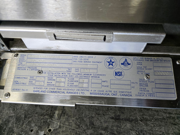 Garland GD-15G Griddle - Countertop - 15 Inch - Nat Gas