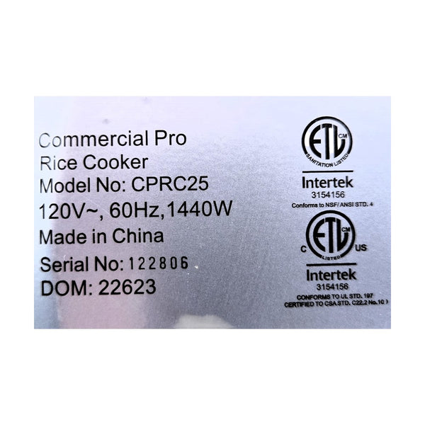 Globe CPRC25 Rice Cooker