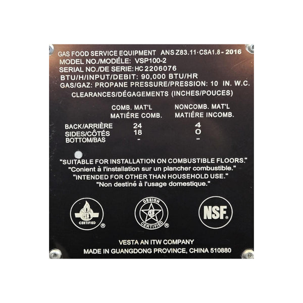 Vulcan VSP100PRO Single Burner Stock Pot Range - Nat Gas