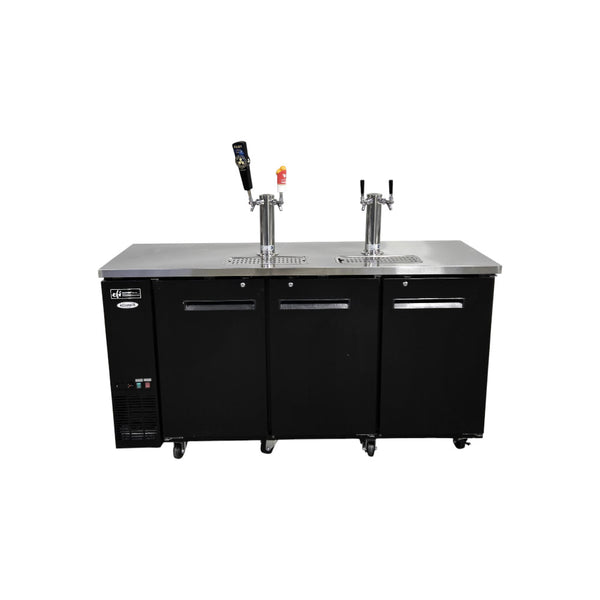 EFI CBBDD3-72CC - 3 Solid Door Draft Beer Cooler