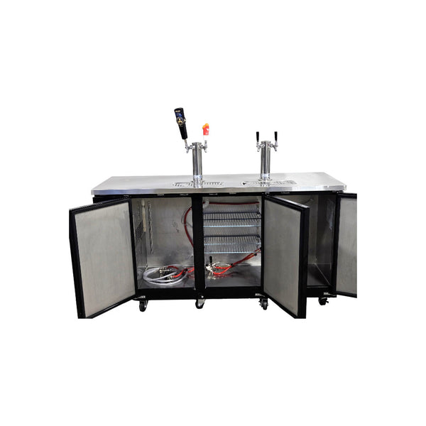 EFI CBBDD3-72CC - 3 Solid Door Draft Beer Cooler