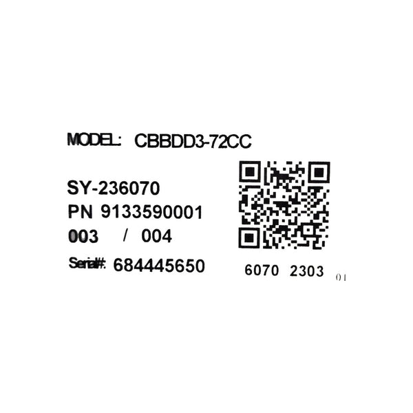 EFI CBBDD3-72CC - 3 Solid Door Draft Beer Cooler