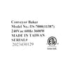 Omcan TS.7000(11387) Countertop  Conveyor Toaster Oven