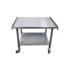 Omega  Stainless Steel Equipment Stand with Wheels - 30 x 36''