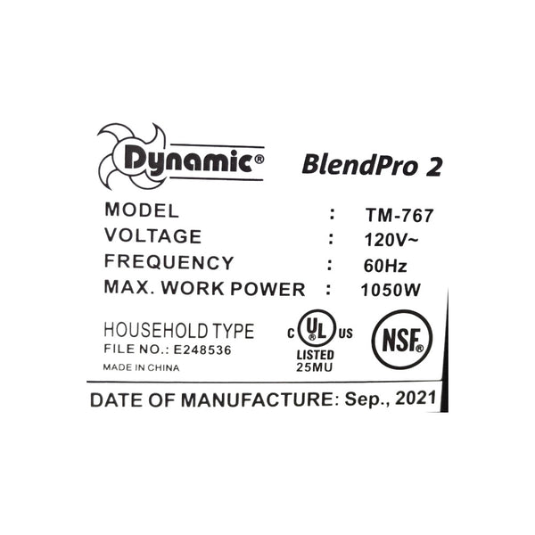 Dynamic TM-767 Blender