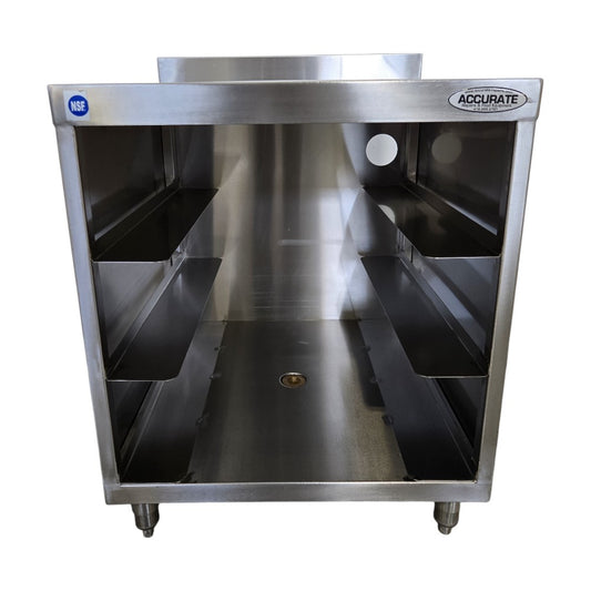 Omcan 44596 Glass Rack Storage with Corrugated Top