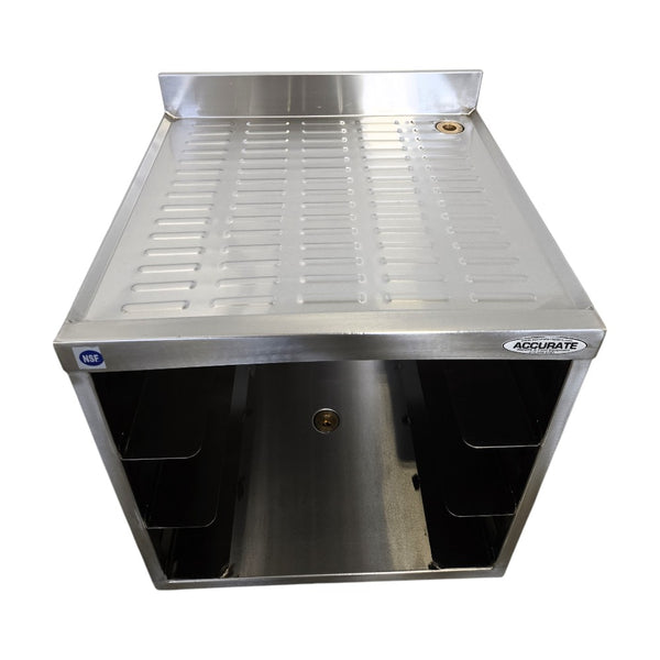 Omcan 44596 Glass Rack Storage with Corrugated Top