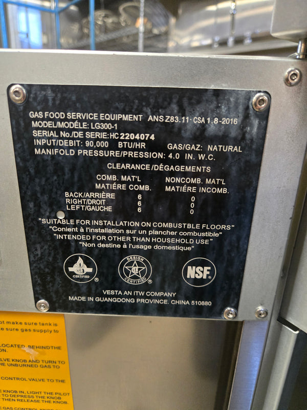 Vulcan LG300-1 Fryer