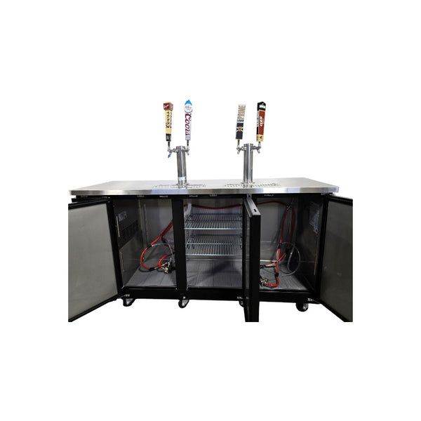 EFI CBBDD3-72CC - 3 Solid Door Draft Beer Cooler