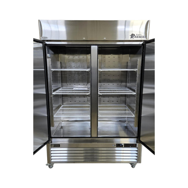 EFI F2-54VC Reach in Freezer - 2 Solid Door - 54 Inch