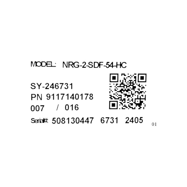 Danair NRG-2SDF-54-HC Freezer - 2 Solid Door -  54''