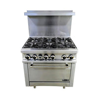 Fuego KF-R36 6 Burner Range - Nat Gas
