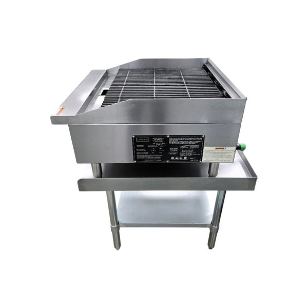 Fuego KF-CB24-M Charbroiler with Stand - Nat Gas