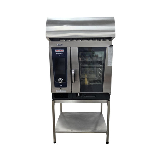Rational LM100BE.AXXXX / LMZ100BE.DZB Electric Combi Oven with Hood and Stand