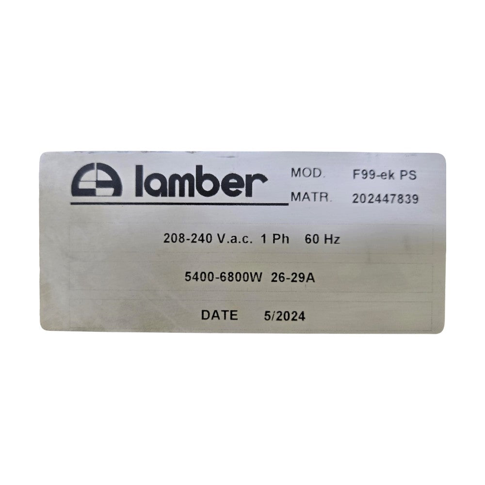 Lamber F99EKPS Undercounter Dishwasher