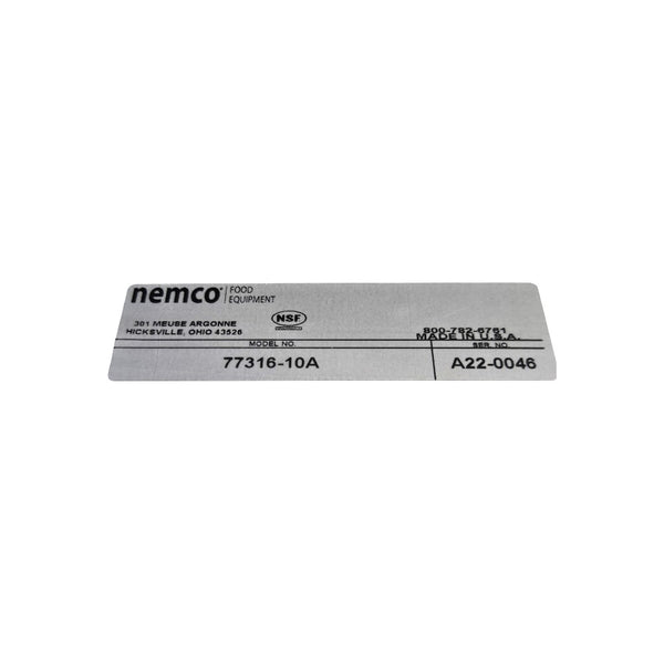 Nemco 77316-10A Ice Cream Spade Dipper Well - 10 Inch