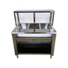 MVR HT3WELL Single Tank Steam Table with Sneeze Guard