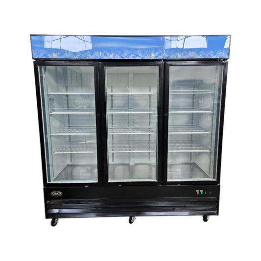 Canco MF-1500 Freezer - 3 Glass Door - 79''