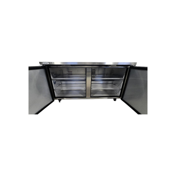 TRUE  TUC-60-HC Undercounter Refrigerator - 2 Solid Door - 60''
