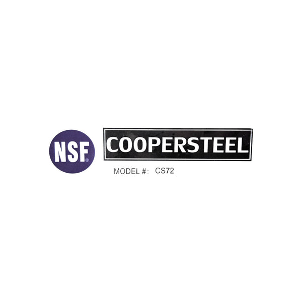 Coopersteel CS72 Cocktail Sink - 72''