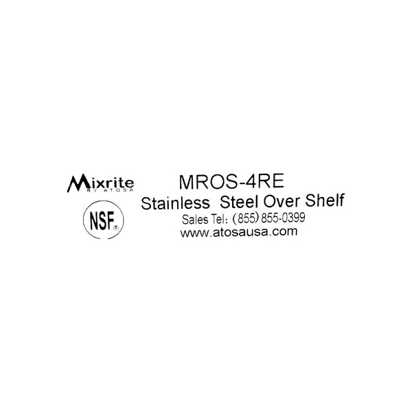 Atosa MROS-4RE Double Overshelf - 48''