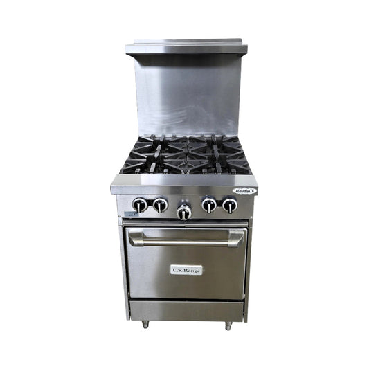 US Range U24-4L 4 Burner Range - 24'' - Nat Gas