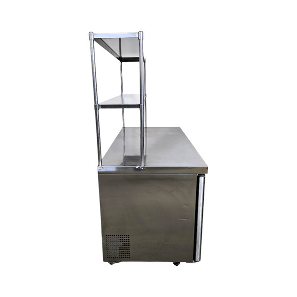 Atosa MGF8407GR Undercounter Freezer with MROS-5RE Double Overshelf - 60''