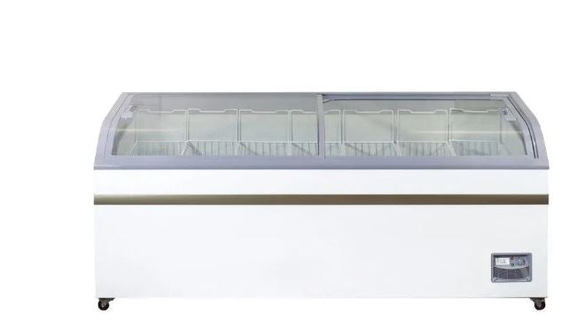 XS700YX Curved Glass Top Display Ice Cream Freezer