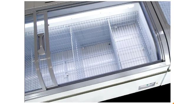 XS700YX Curved Glass Top Display Ice Cream Freezer