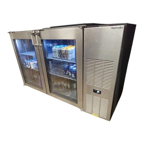 Glastender BB60R-GN-LR Back Bar Cooler - 2 Glass Door