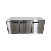 Coldzone UCR-72  Undercounter Refrigerator - 3 Solid Door - 72 Inch