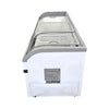 Omcan FR-CN-2007 Ice Cream Display Chest Freezer with Curved Glass Top 79''