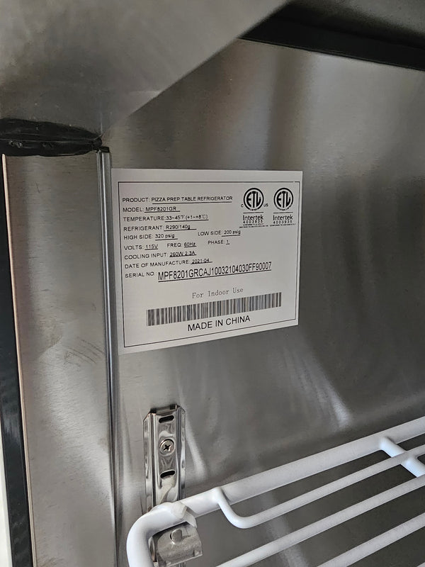 Atosa MPF8201GR 44″ Refrigerated Pizza Prep Table